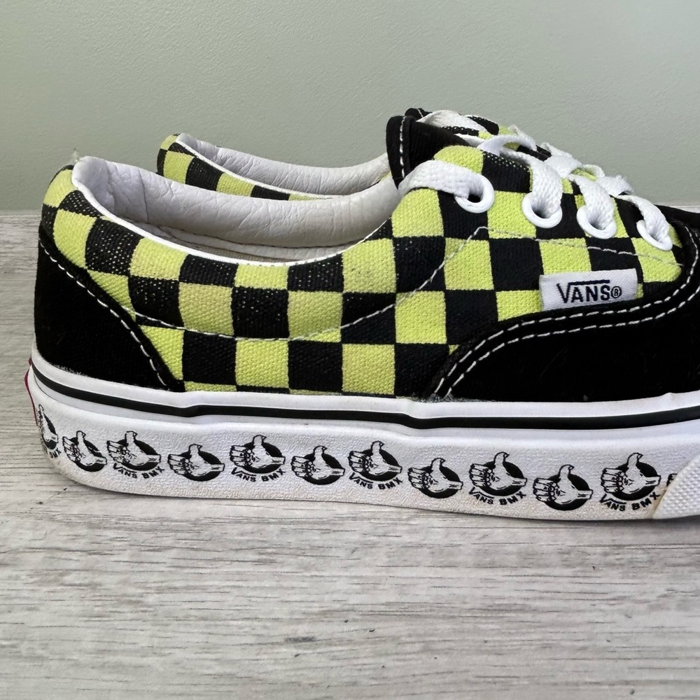 Vans Era BMX black and sharp green skate shoes women’s size 6 - Picture 6 of 9